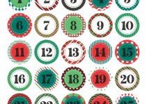 Free Printable Numbers For Advent Calendar