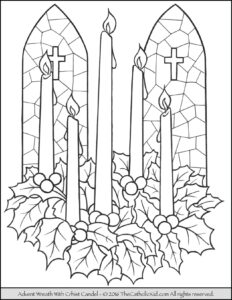 Advent Wreath Coloring Page Free Printable Advent Wreath Free Printable
