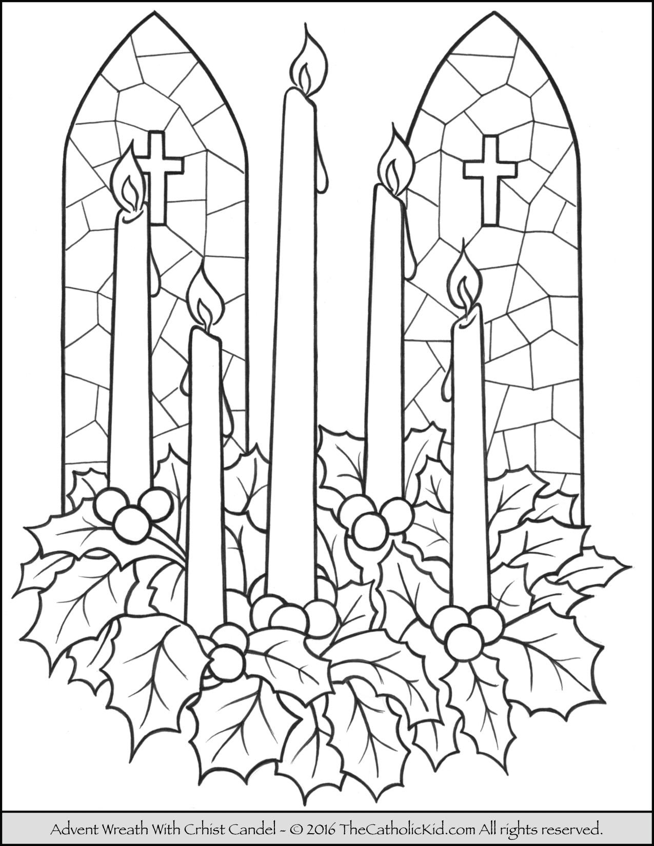 Advent Wreath Coloring Page Free Printable Advent Wreath Free Printable