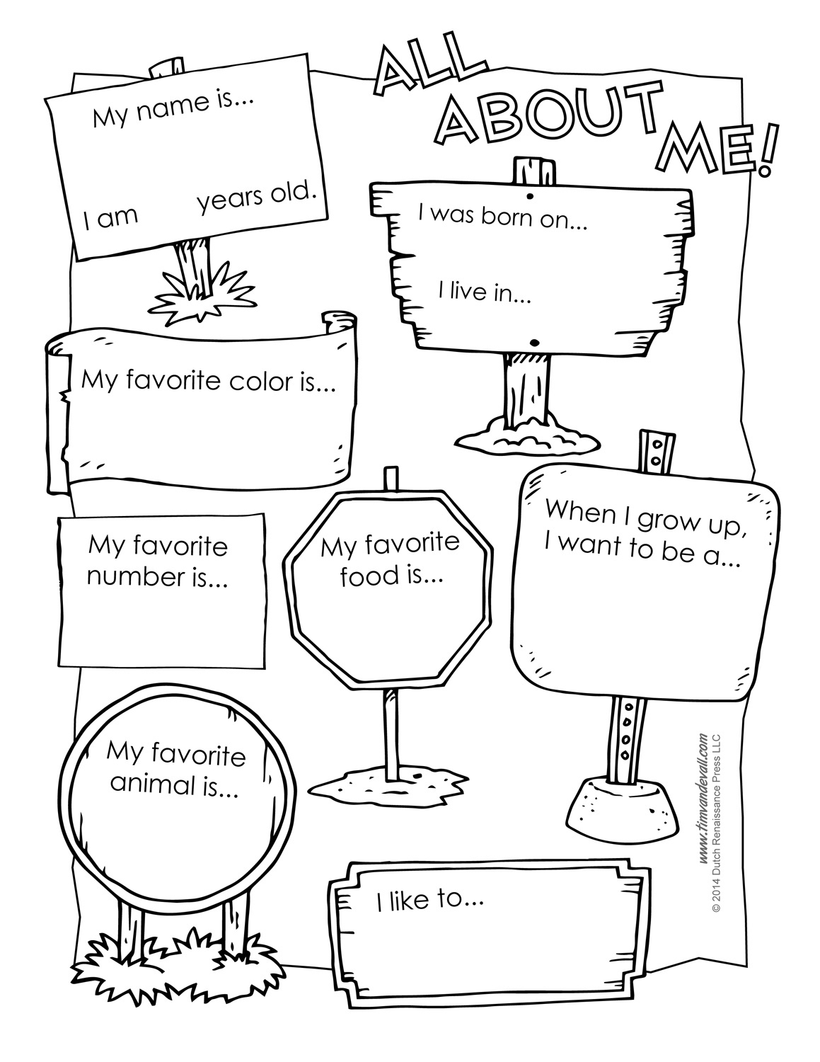 All About Me Poster Preschool Free Printable All About Me Worksheets
