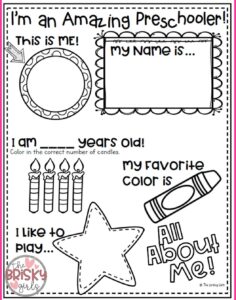 All About Me Poster Preschool Free Printable All About Me Worksheets