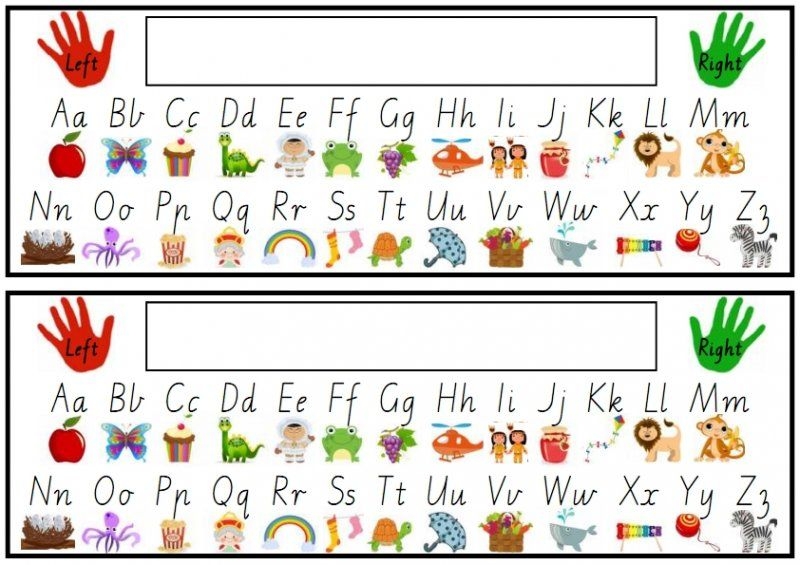 Alphabet Strips For Desks Free Printable Printable Word Searches