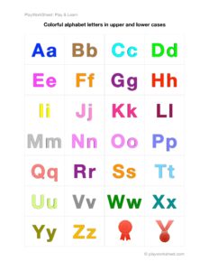 Alphabet Upper And Lowercase Printable We Love Printables
