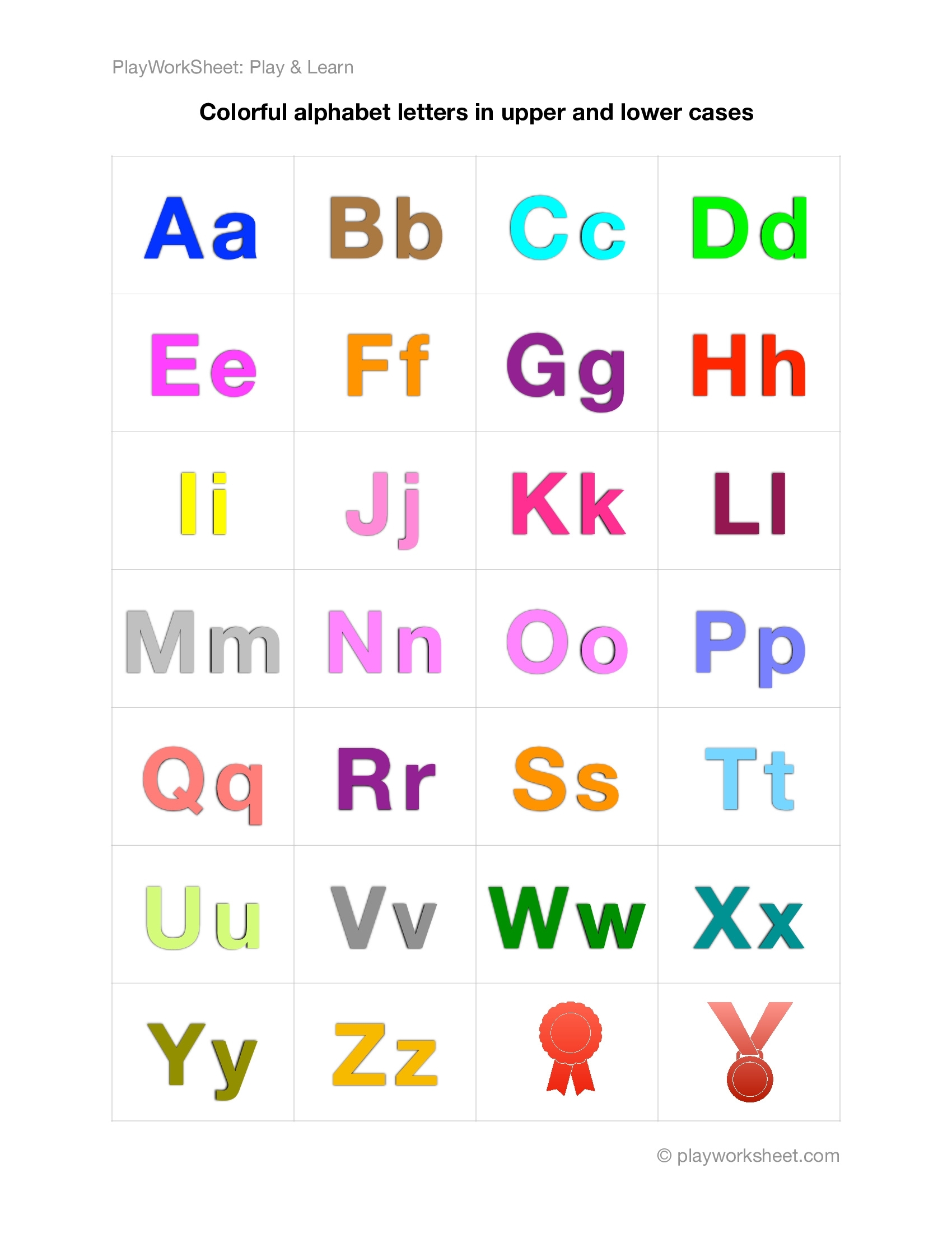 Free Uppercase And Lowercase Letter Printable