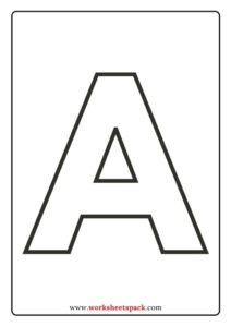 Alphabet Upper Case Letters Free Printable Templates Coloring