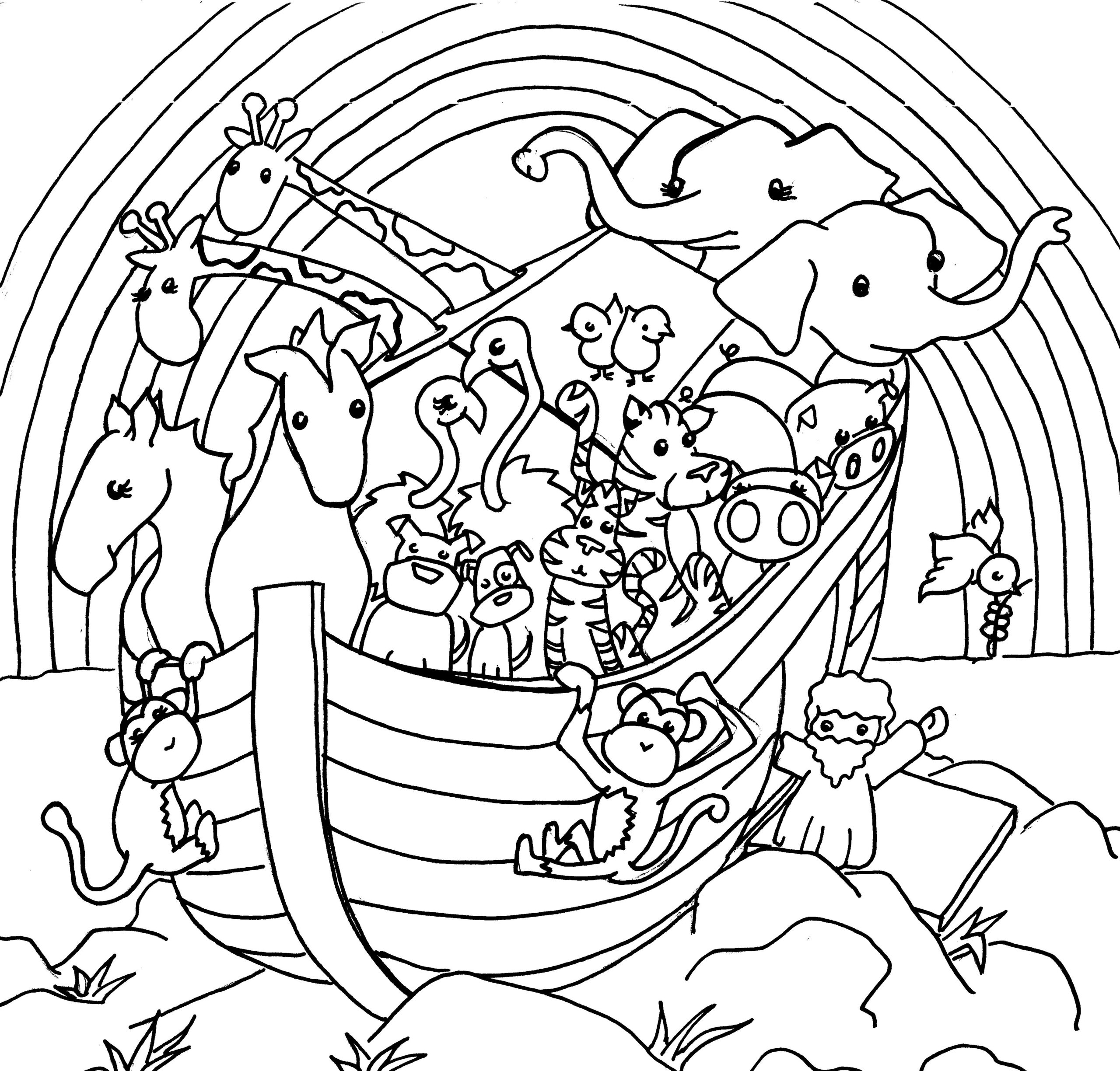 Amazing Noah 39 s Ark Coloring Pages Pdf Free Coloringfolder