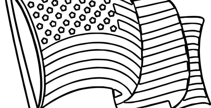 Free Printable Us Flag Coloring Pages