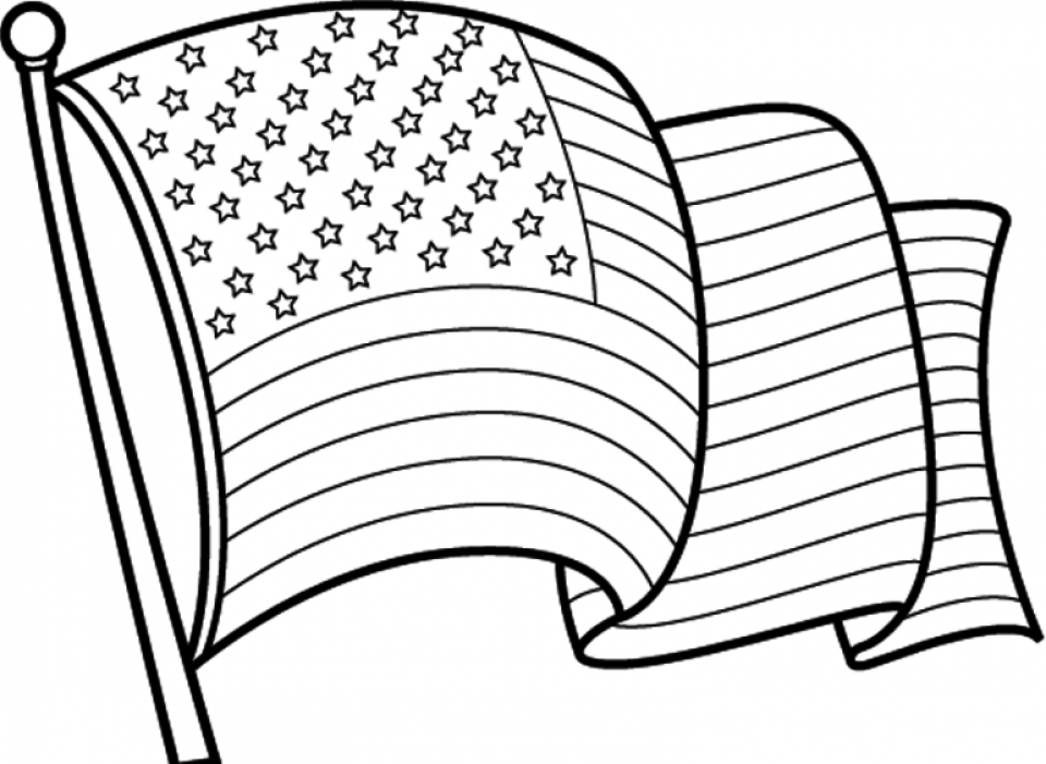 Free Printable Us Flag Coloring Pages