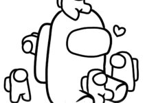 Among Us Coloring Pages Printable Free