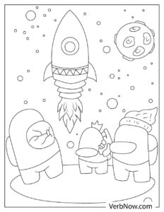 Among Us Coloring Pages PDF