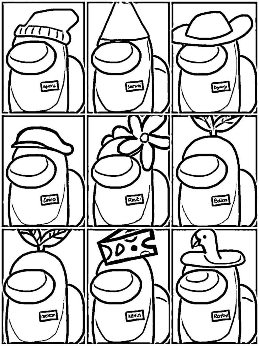 Among Us Coloring Pages Printable Free At Tannoelblog Blog