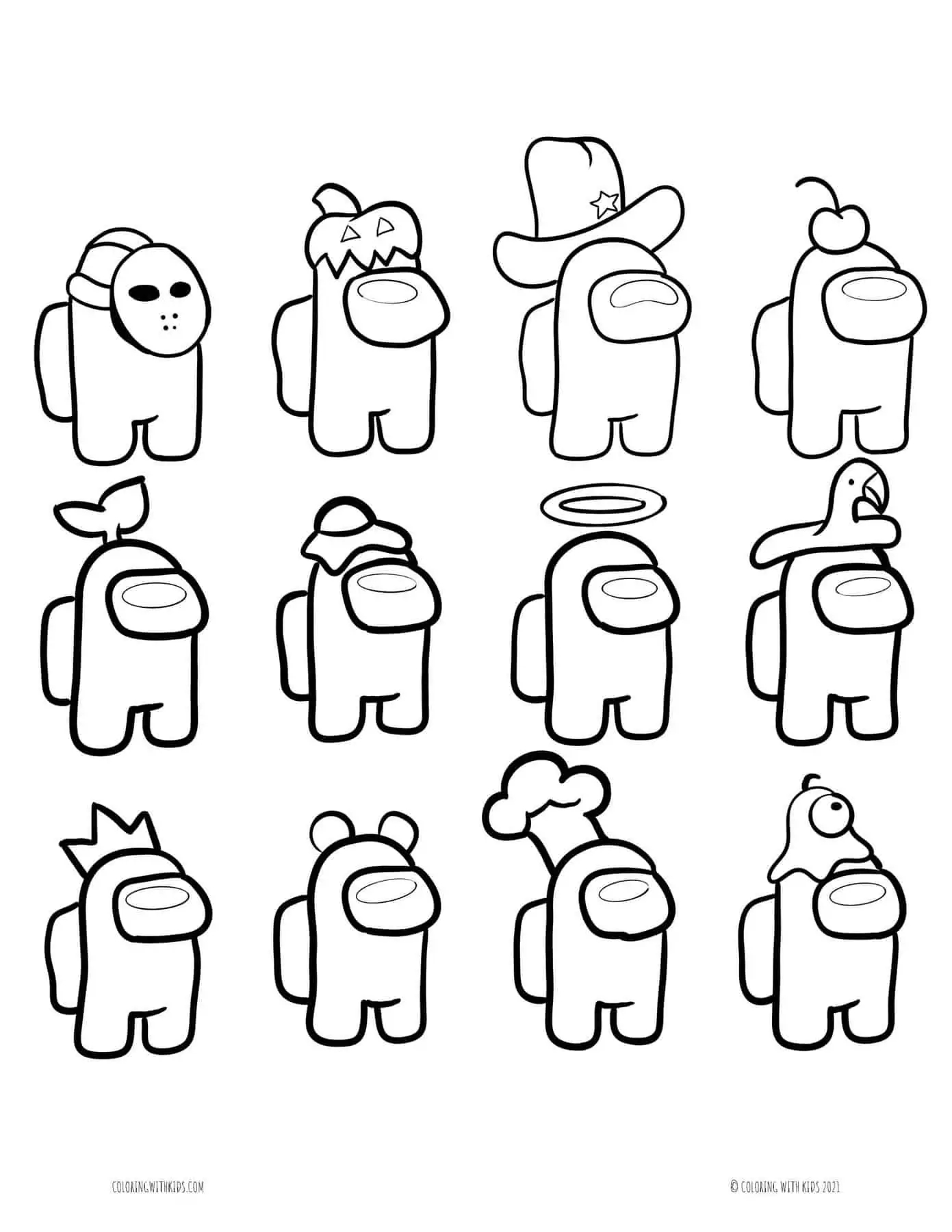 Among Us Unicorn Coloring Page Free Printable Coloring Pages For Kids 