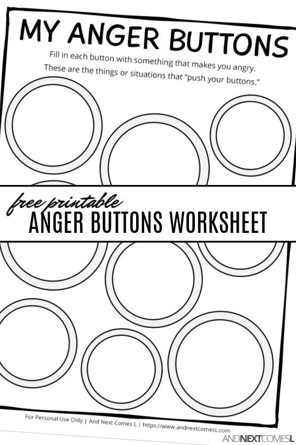 Anger Management Worksheets For Kids Free Anger Management Worksheets