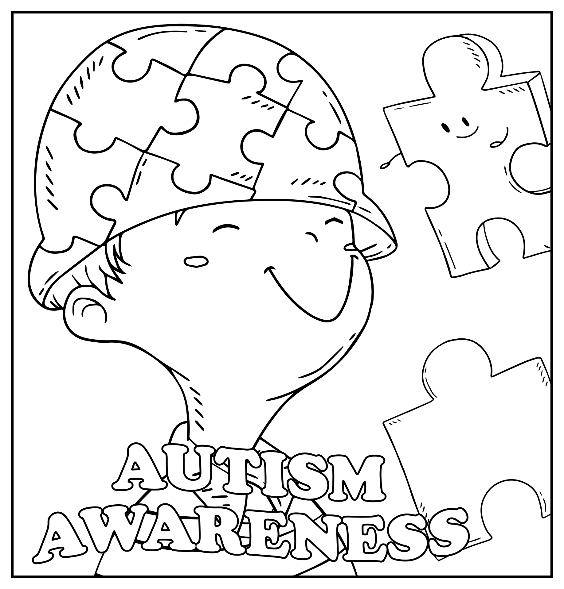 Autism Awareness Coloring Page 10 Free PDF Printables Printablee