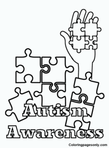 Autism Awareness Coloring Pages Printable For Free Download
