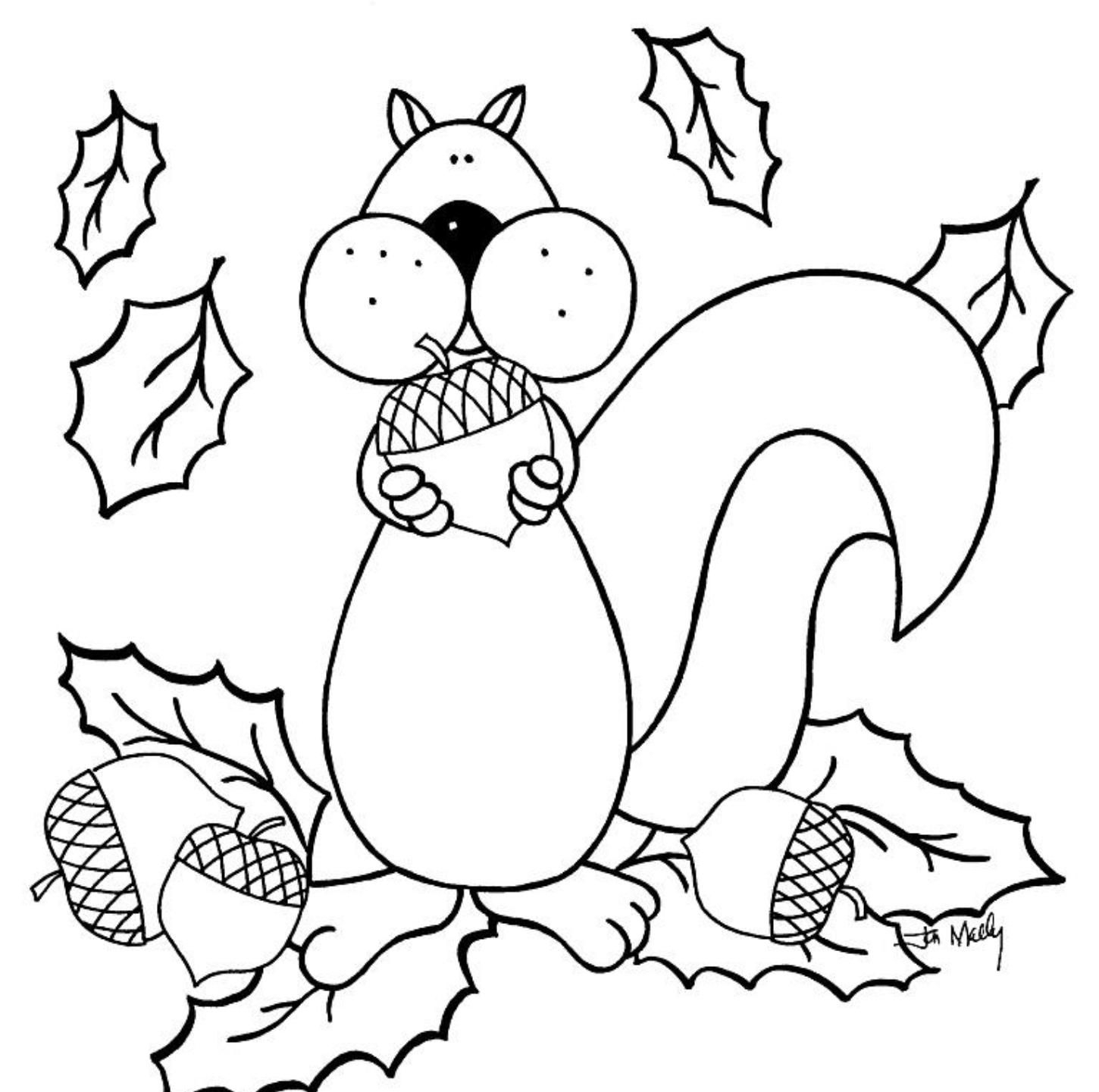 Autumn Coloring Pages For Preschool Coloring Home