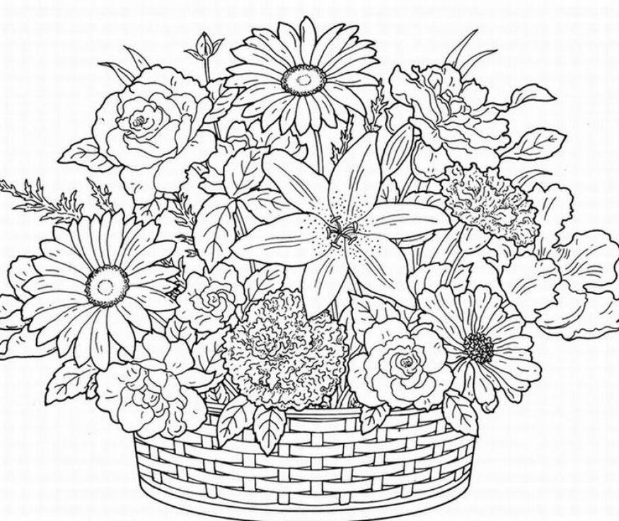 Free Printable Spring Coloring Pages For Adults