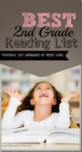 BEST 2nd Grade Reading Books List free Printable 2nd Grade Reading
