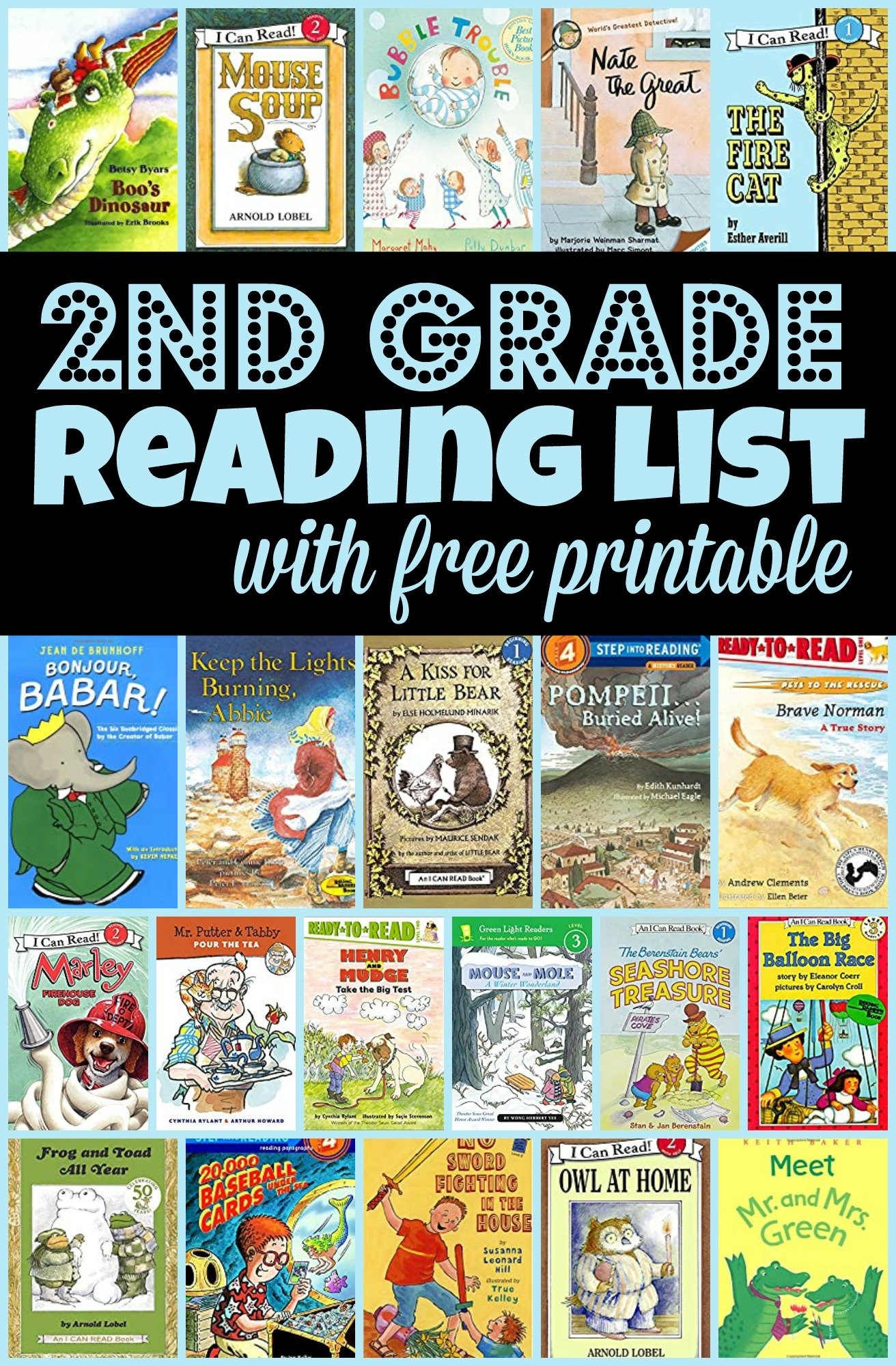  BEST 2nd Grade Reading Books List free Printable Worksheets Library