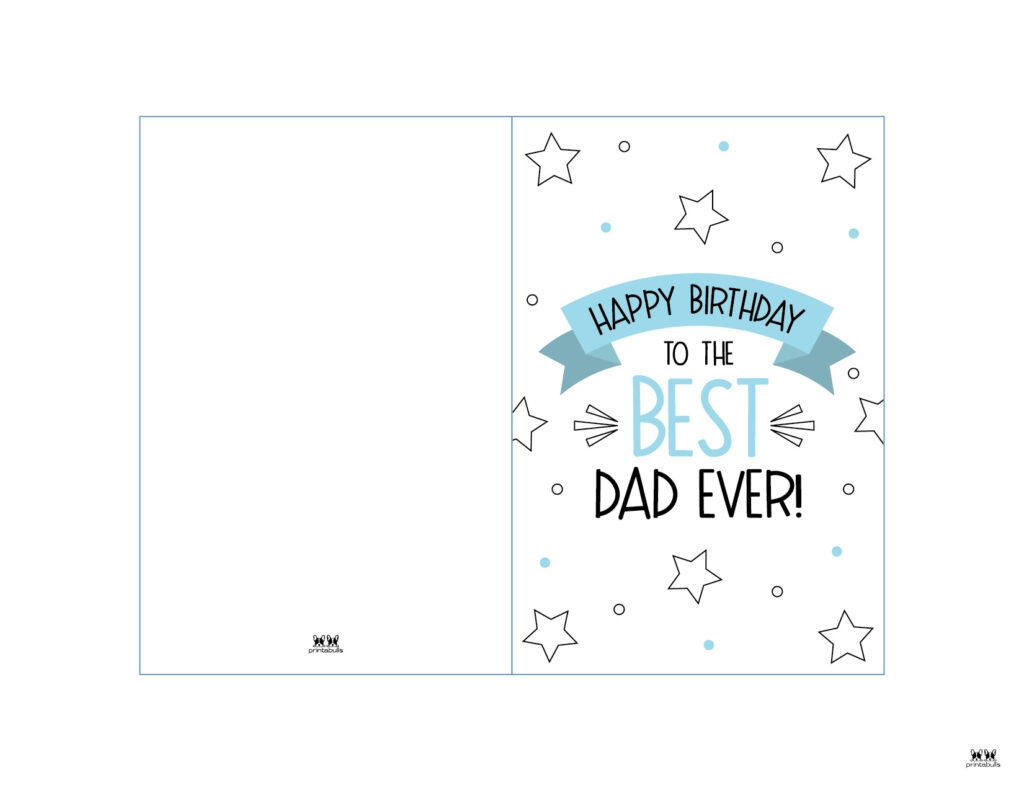 Free Printable Birthday Card For Daddy