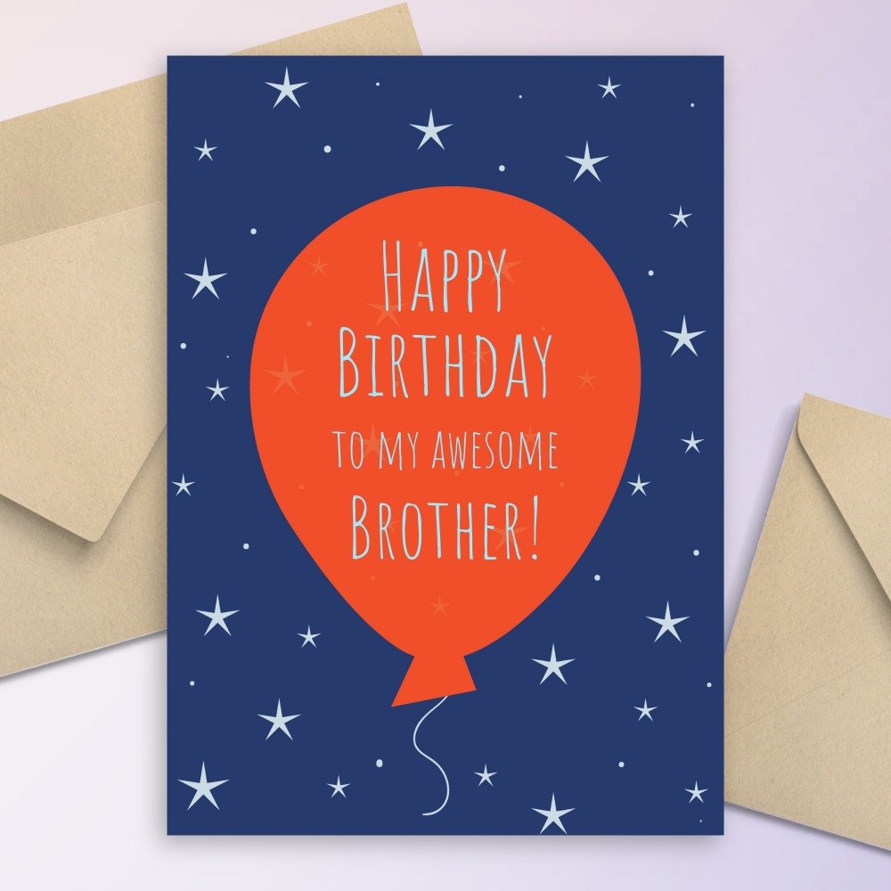 Birthday Cards For Brother Customize Download Or Print