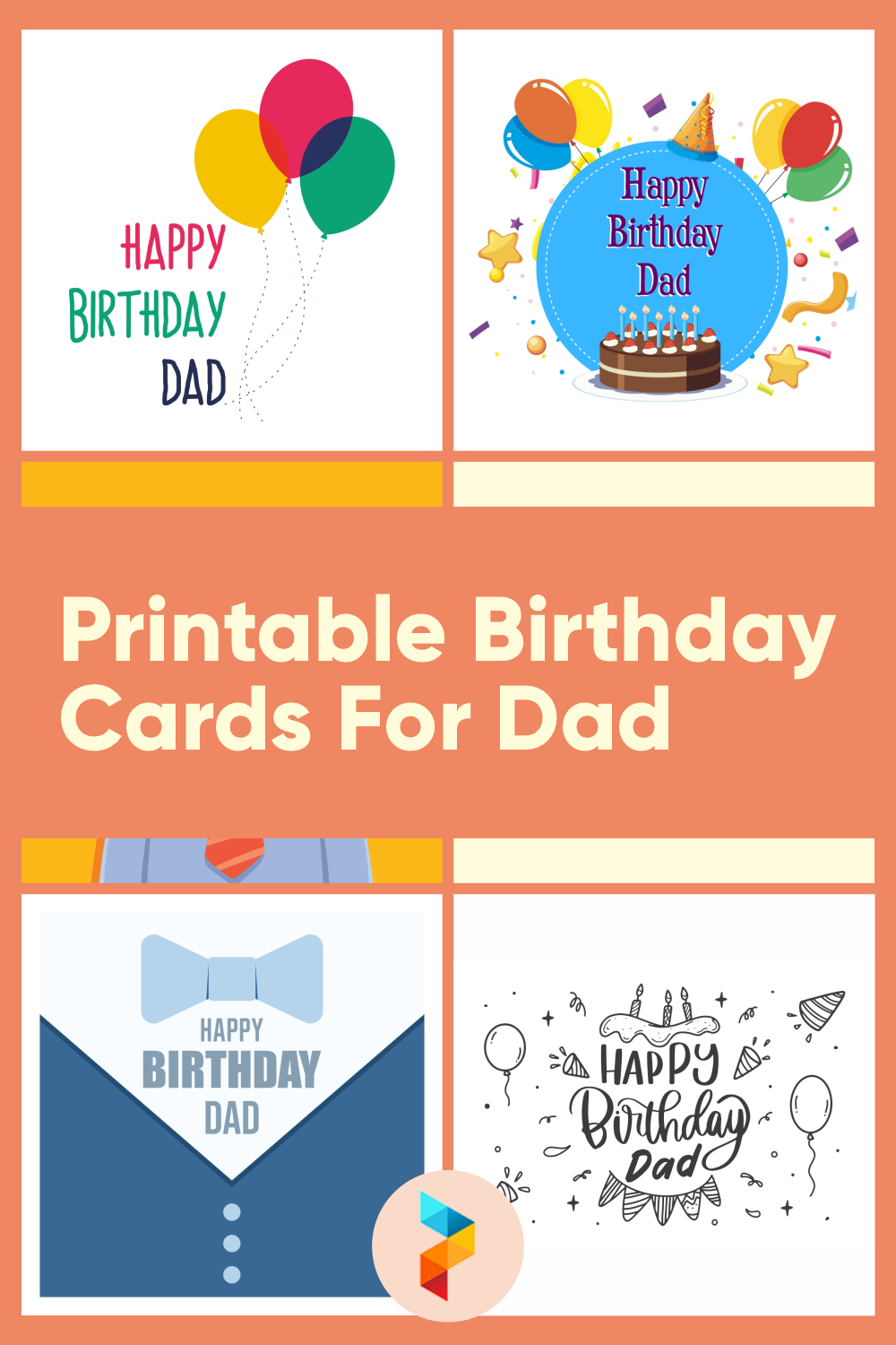 Birthday Cards For Dad 10 Free PDF Printables Printablee