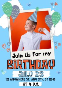 Birthday Invitation Borders Boy