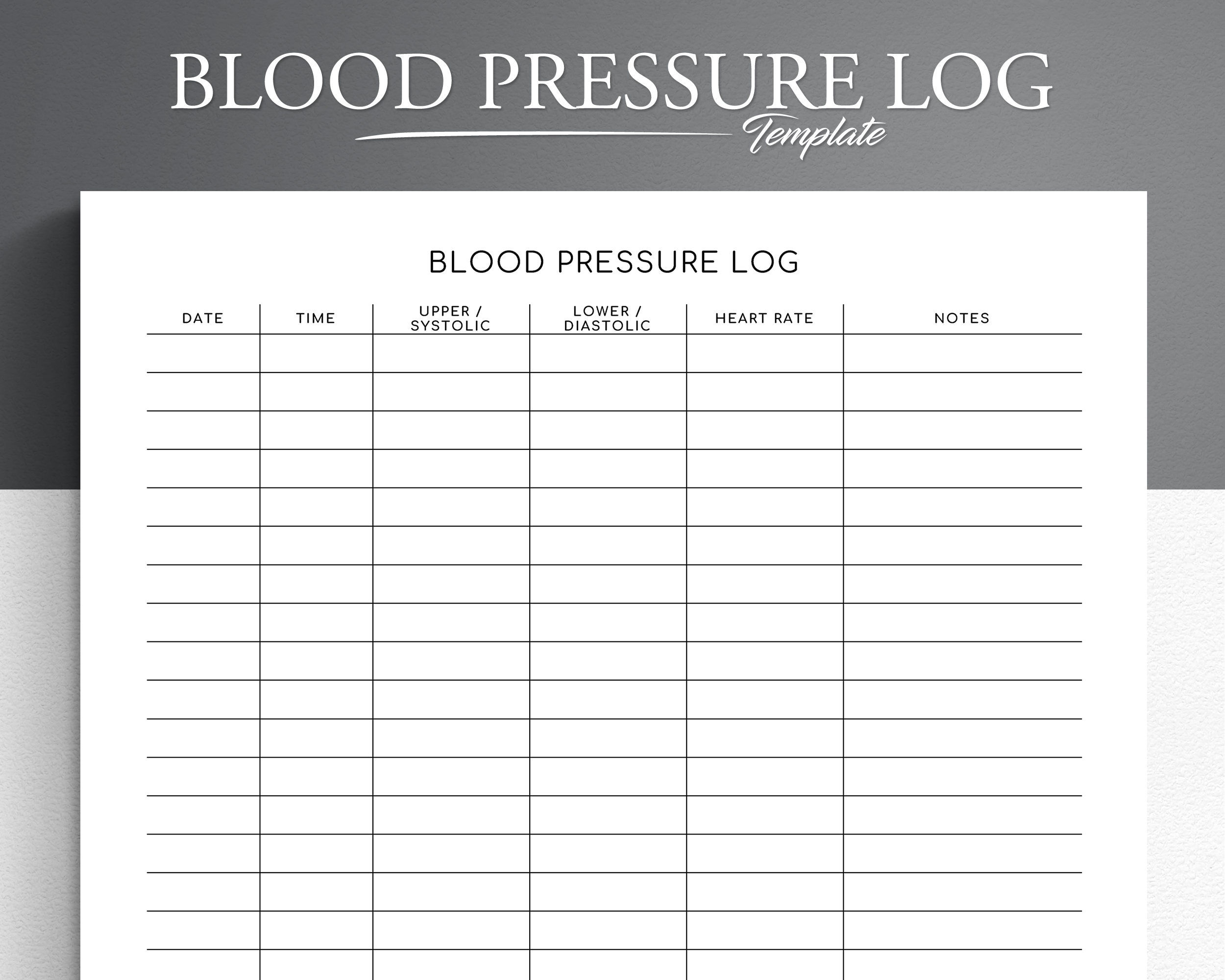 Blood Pressure Chart Printable Instant Download Medical Eduaspirant