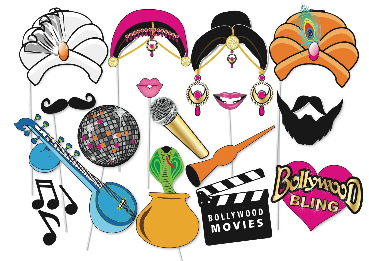 Indian Wedding Photo Booth Props Printable Free