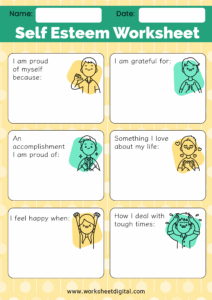 Building Self Esteem Worksheet Teach Starter Worksheets Library