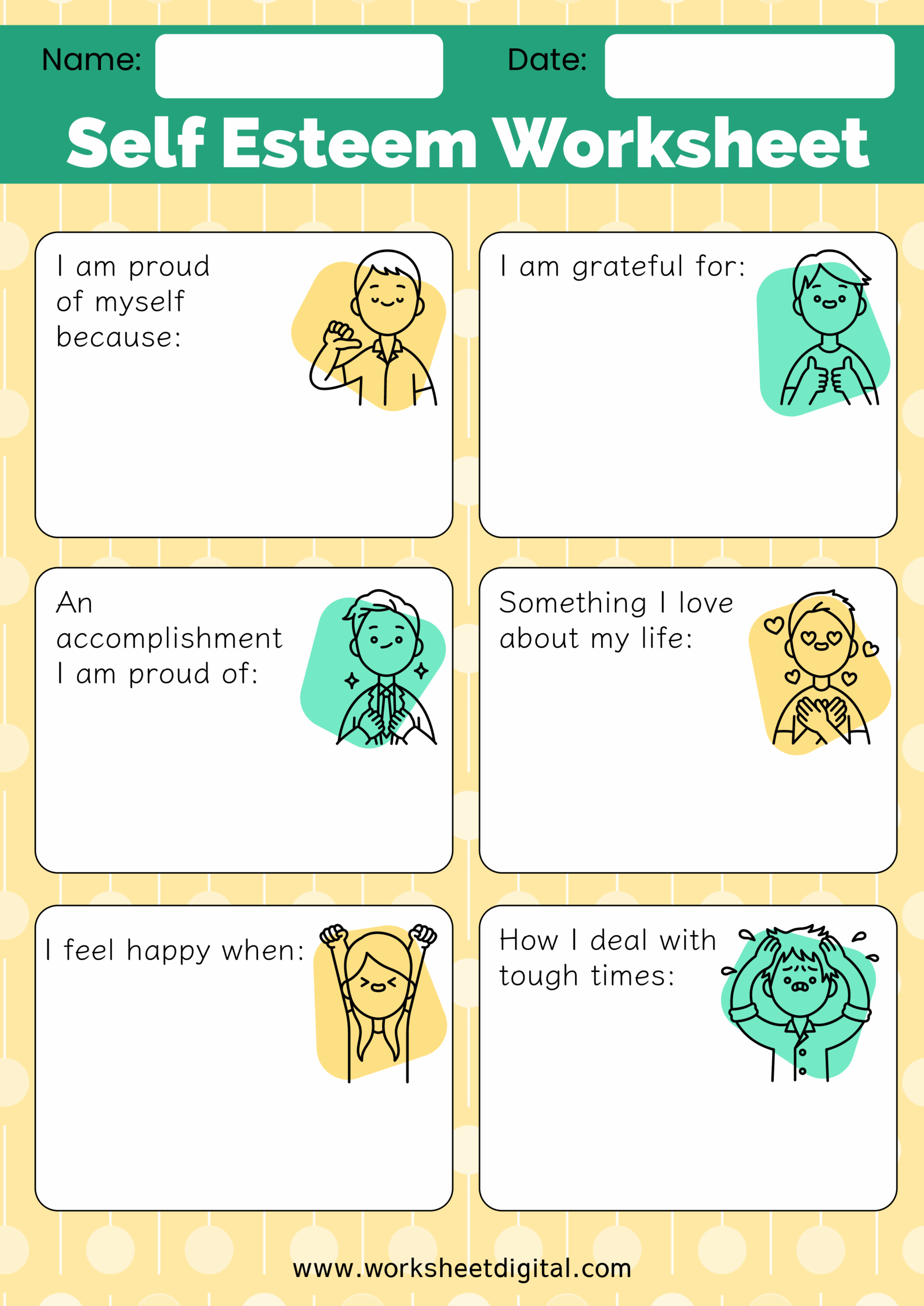 Building Self Esteem Worksheet Teach Starter Worksheets Library