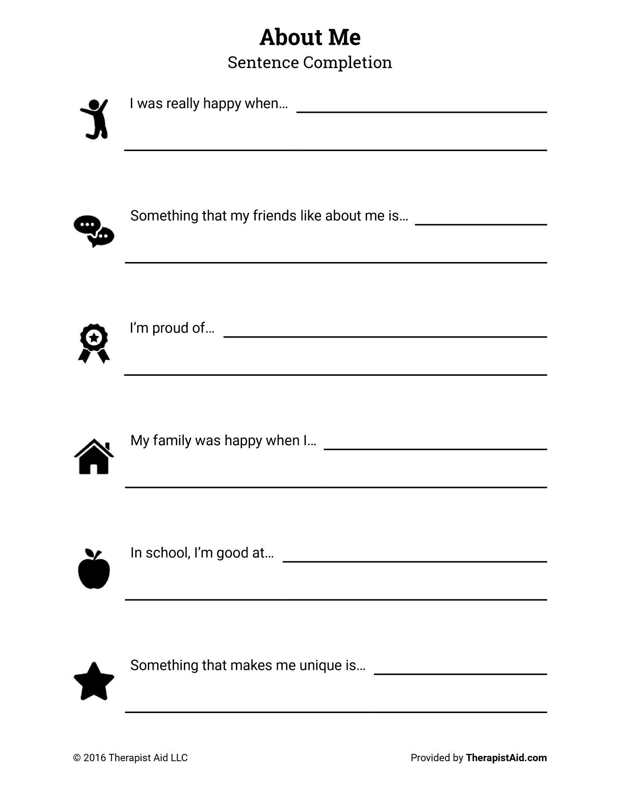Building Self Esteem Worksheets Pdf