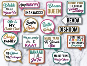 Buy 34 Indian Wedding Bollywood Wedding Photo Booth PRINTABLE Online In