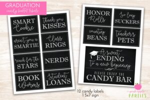 Candy Buffet Labels