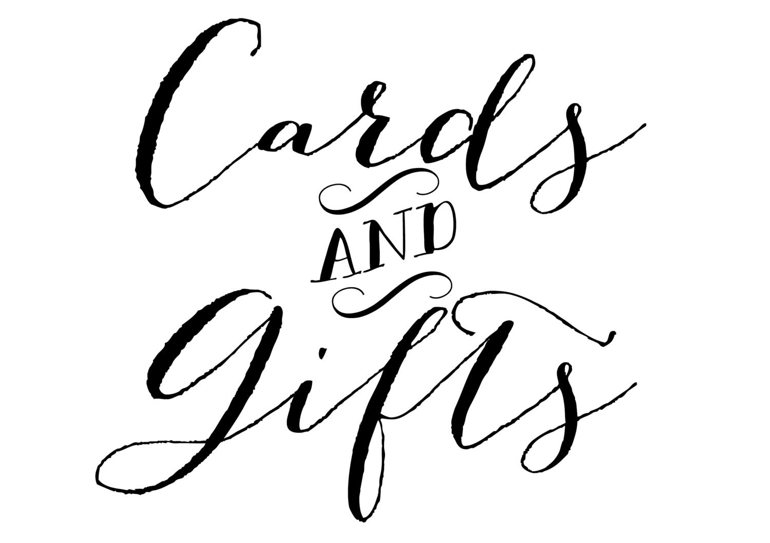 Cards And Gifts Sign Free Printable