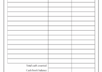 Free Printable Cash Drawer Count Sheet