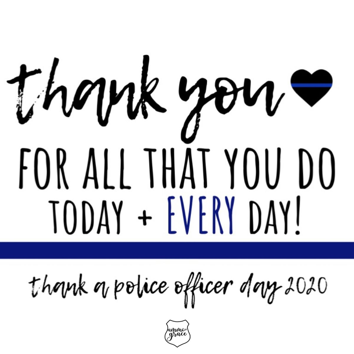 Thank You Police Officer Free Printable