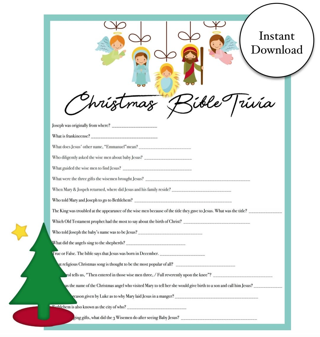 Christian Christmas Trivia Games Free Printable Print Vrogue co