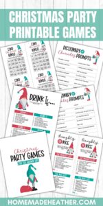 Christmas Adult Party Game Printables Homemade Heather