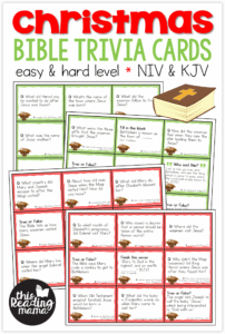 Christmas Bible Trivia Cards This Reading Mama