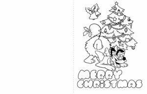 Christmas Cards Printable Coloring