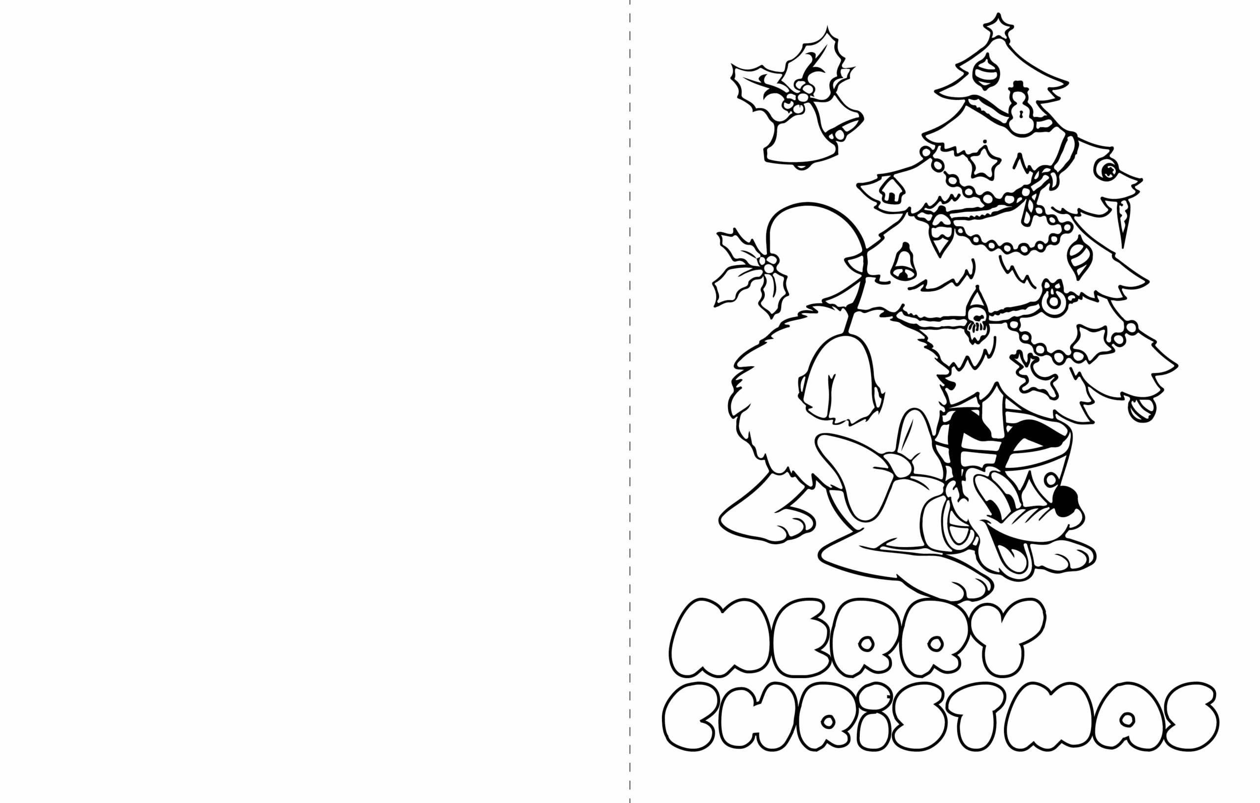 Christmas Cards Printable Coloring