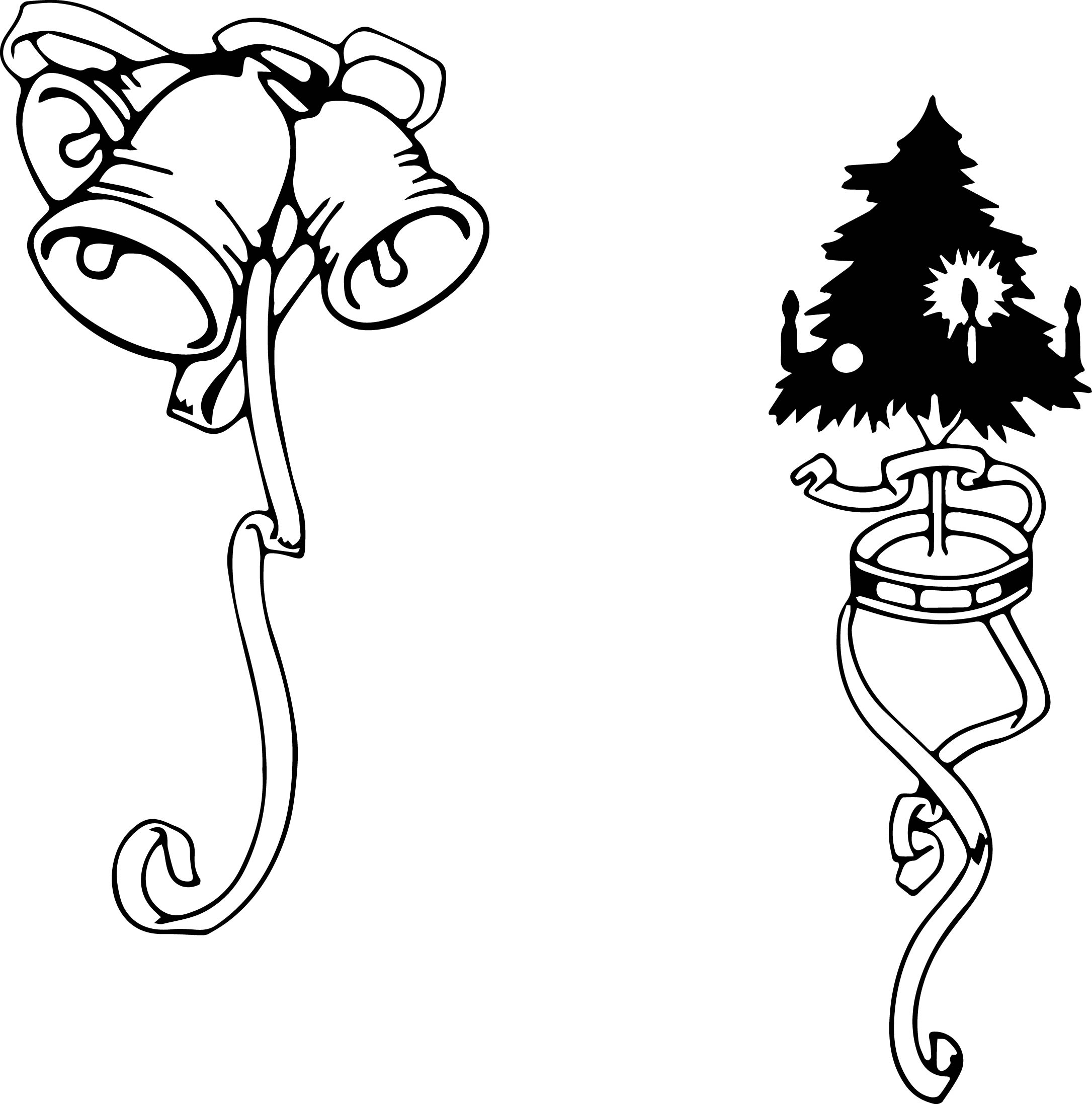 Free Printable Christmas Clipart Black And White