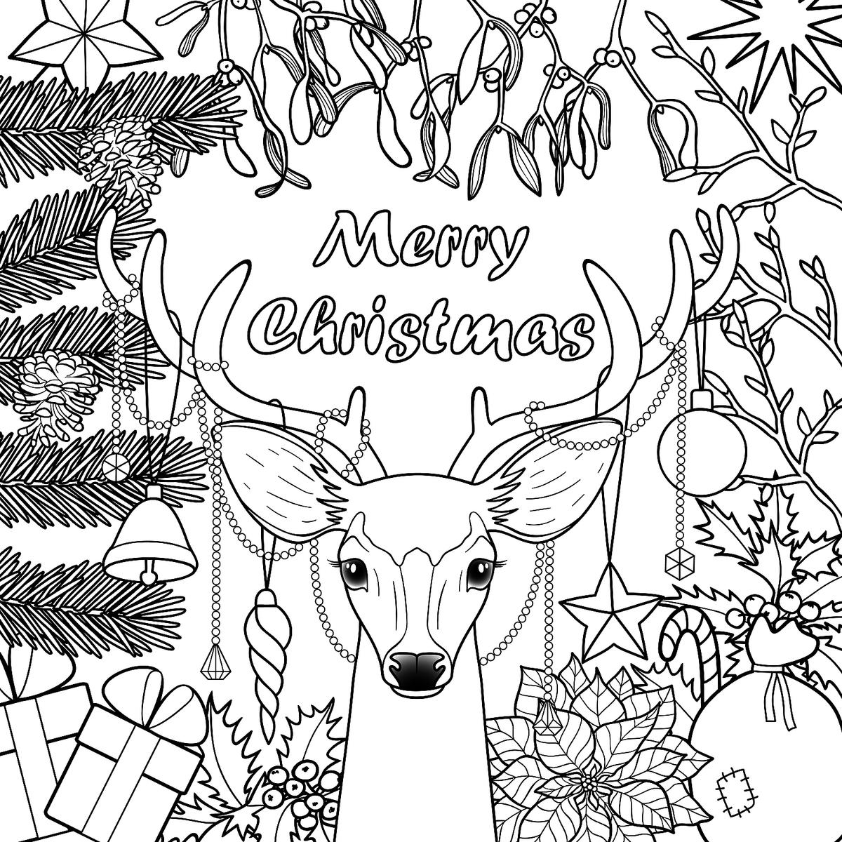 Christmas Coloring Pages For Kids Fun Free Printable Holiday 