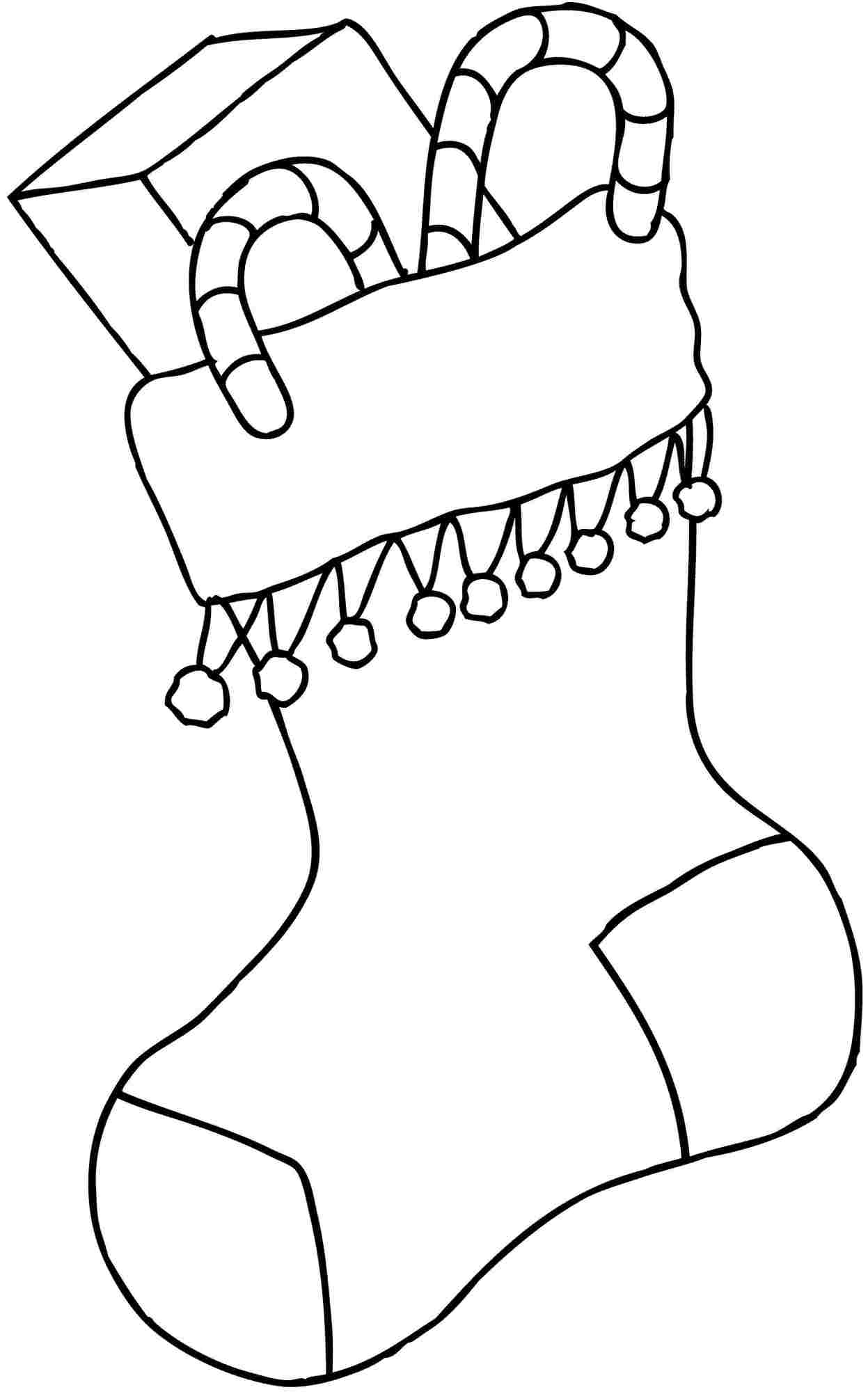 Free Printable Christmas Stocking Coloring Pages