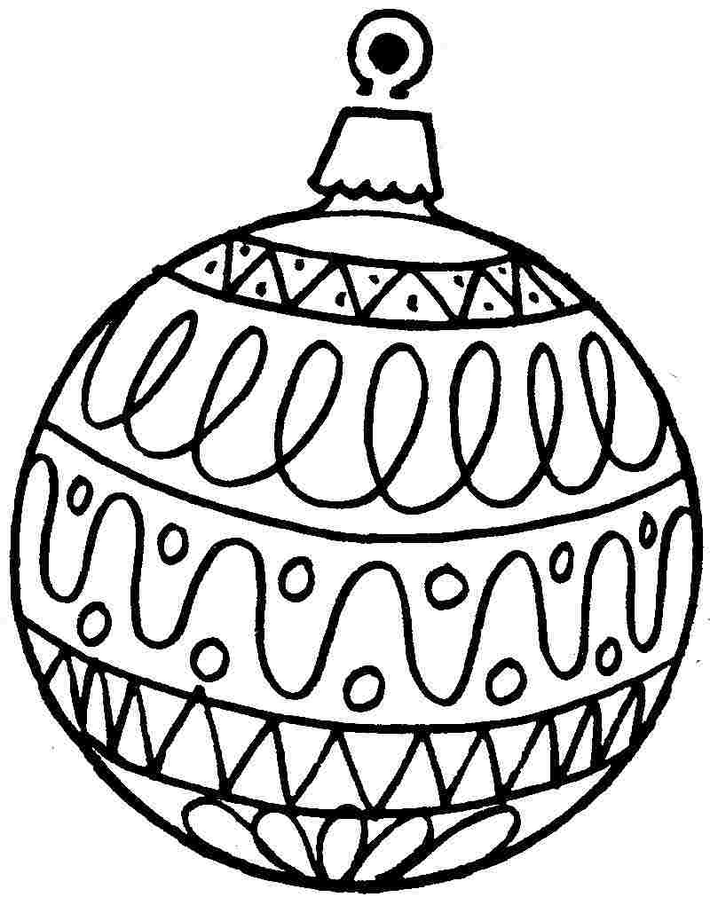 Christmas Coloring Sheets Ornament Free 6 Free PDF Printables 