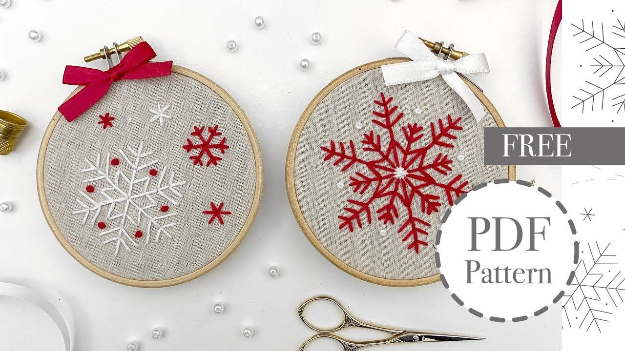 Christmas Hand Embroidery Design Free Printable Pdf Pattern Free 