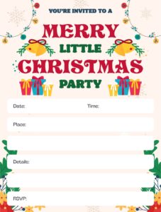 Christmas Invitation Templates 10 Free PDF Printables Printablee