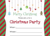 Free Printable Christmas Party Invitation Templates