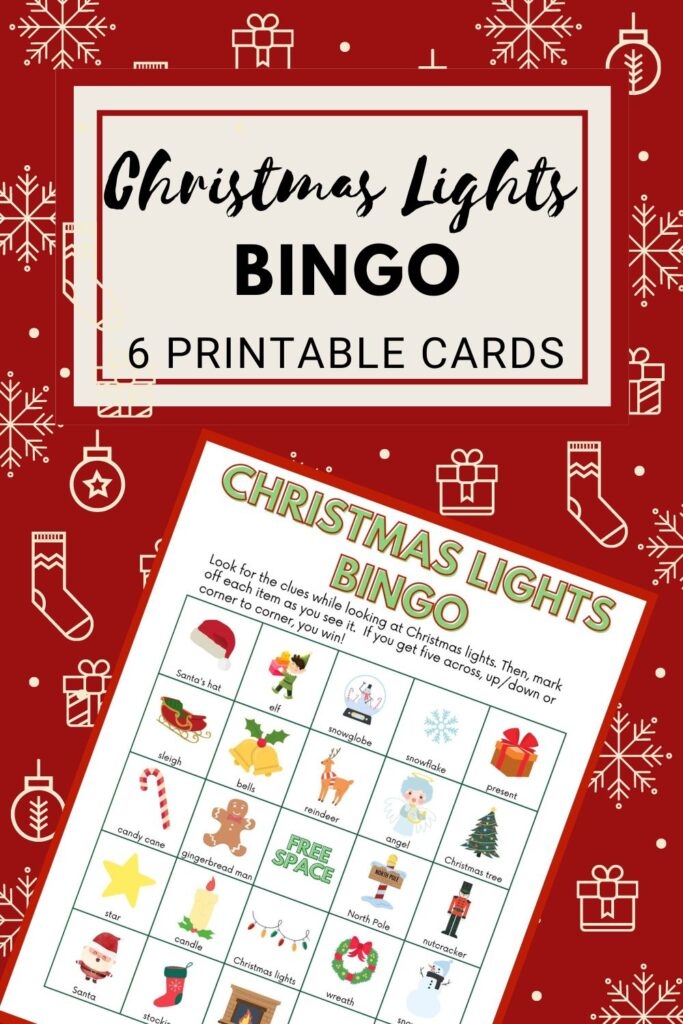 Christmas Light Bingo Cards Free Printable